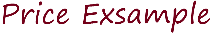 Price Exsample