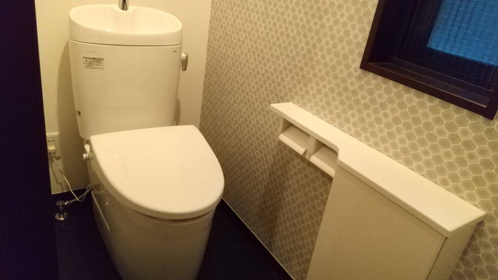 好きなクロスで癒しのトイレ空間